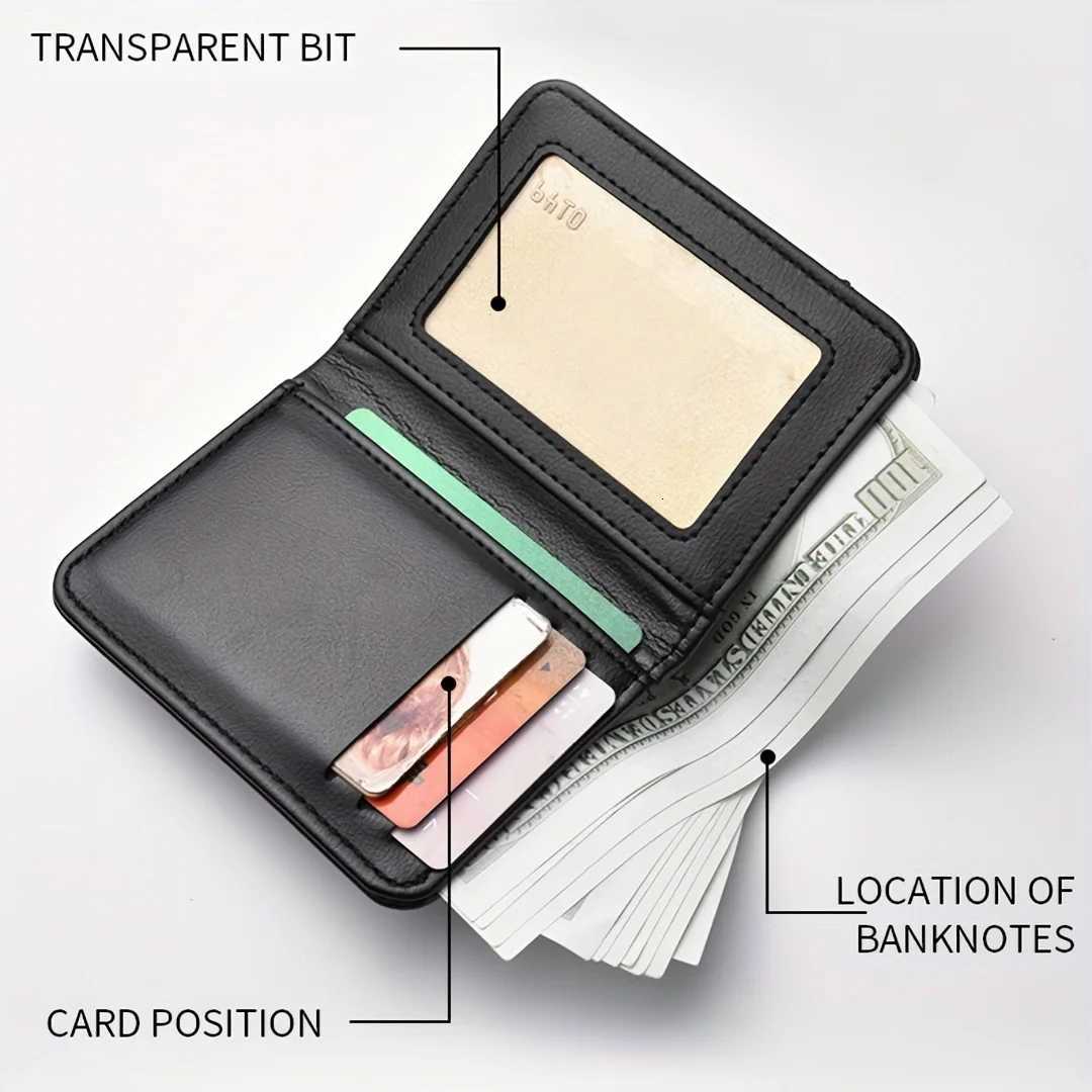 Personalized Men Wallet Custom Engraved Name Text Wallets for Men PU Leather Bifold Unique BirthdayAnniversary Personaliz Gift W250911