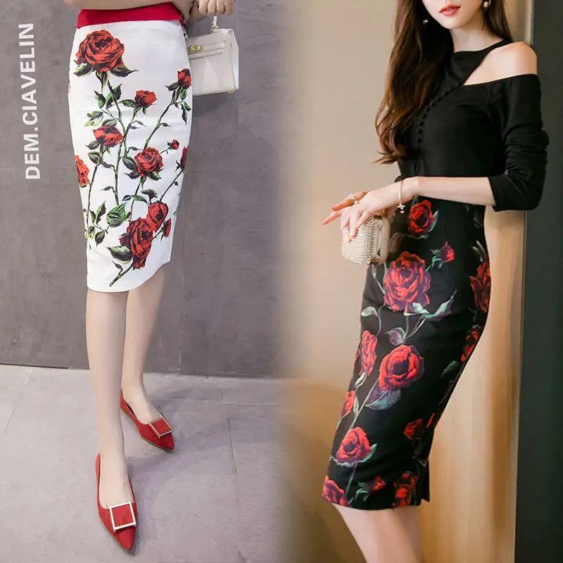 50% OFF On Sale Summer Women's long Pencil skirts High Waist Slim Bodycon Vintage Skirts korean jupe official store Falda Y2K dongdumaoyi