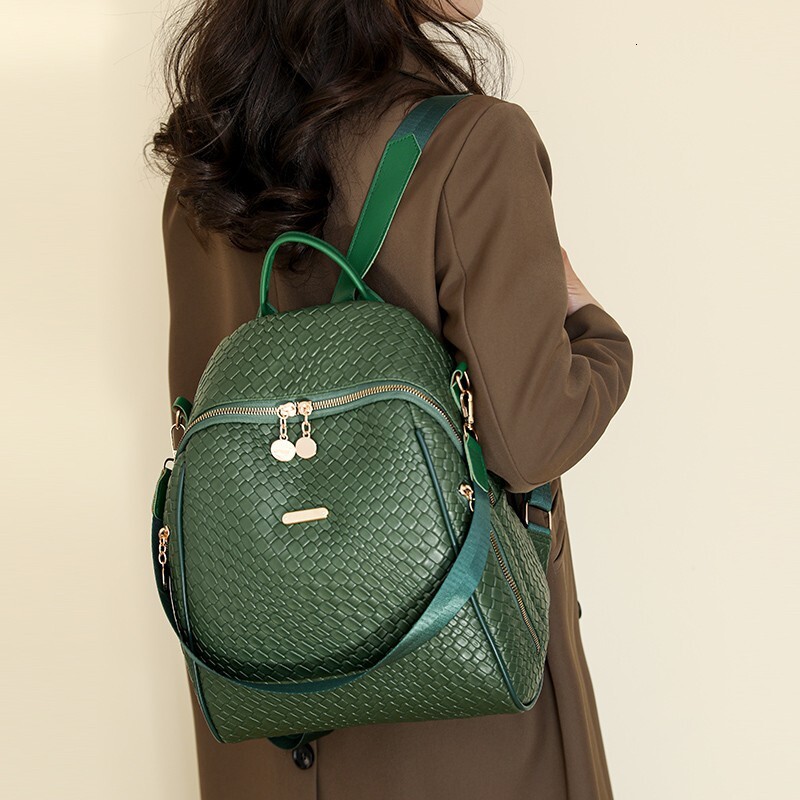 TB BHULAMTE Designer Bag Fashion Leather Backpack 2025 New Luxury Bag Simple Large Capacity Versatile School Bag Women's Travel Backpack Cross-bo