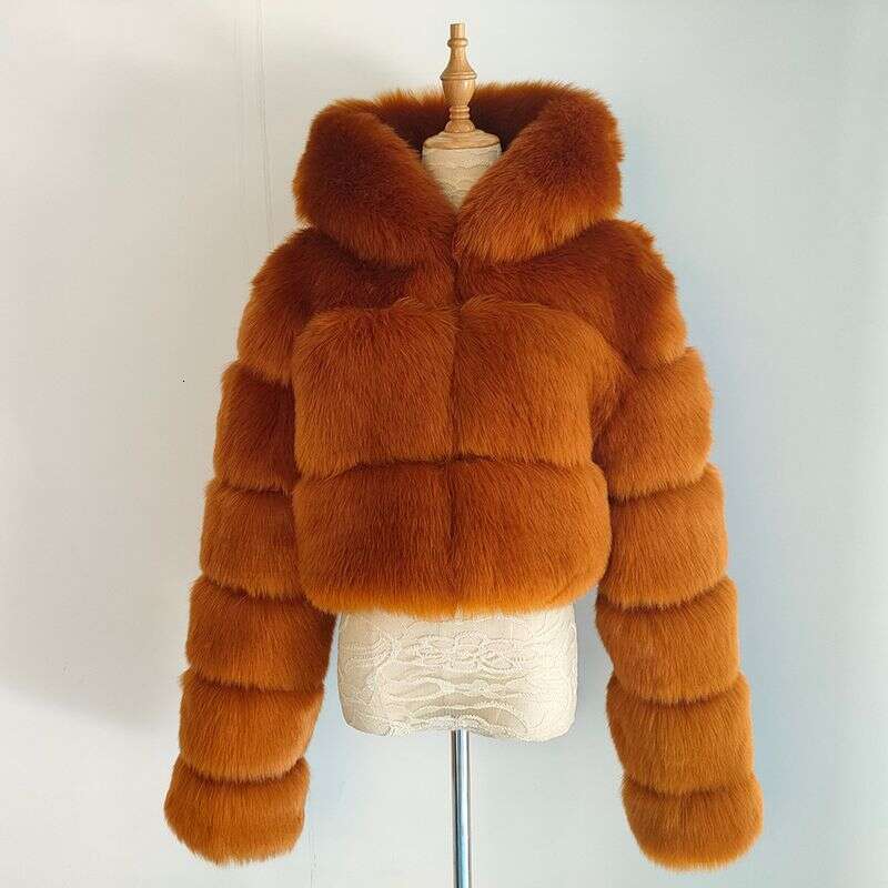 Women's Clothing Coat Fashion Fur Plus Size Medium Long Plush Jacket Coat Women
