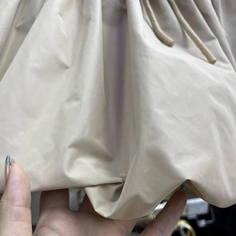 Vintage Sweet Bud Skirt Women A-line Lace-up High Waist Female Mini Faldas ustadas Short Skirts with Lining Dropship dongdumaoyi