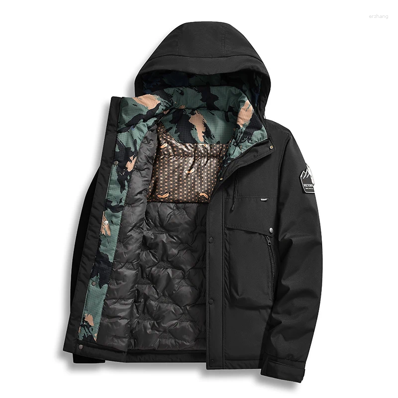 Men's Down 2025 Brand Winter Parkas Men Warm Thick Jacket Coat Puffer Sportswear Cotton Ropa Hombre