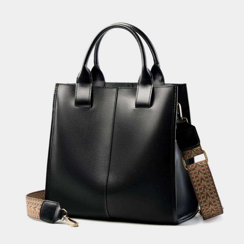 Genuine Leather Women's Shoulder Bag Designer Women Crossbody Bucket Bags High Quality Cowhide Handbags 2