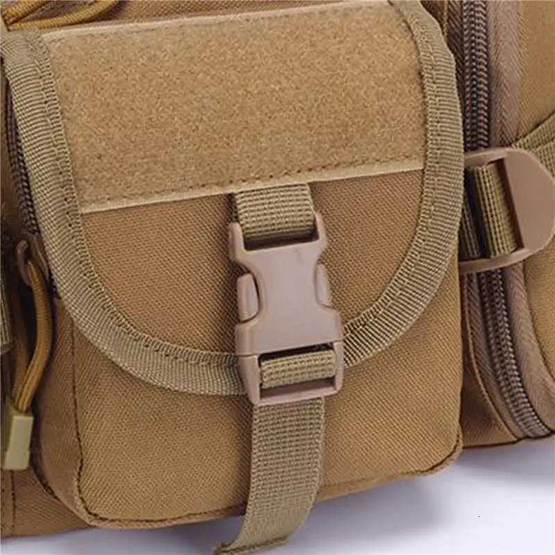Male Sports Army Enthusiast Bag Outdoor Large Capacity Waterproof Waist Bag Cycling Travel Running Multifunctional Chest Bag Z250911