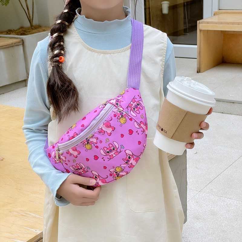 Disney 2024 New Children's Bag - Cartoon-style Stiddie Shoulder Bag, Crossbody Shoulder Bag, Women's and Men's Baby Wearing Zero-Purse 