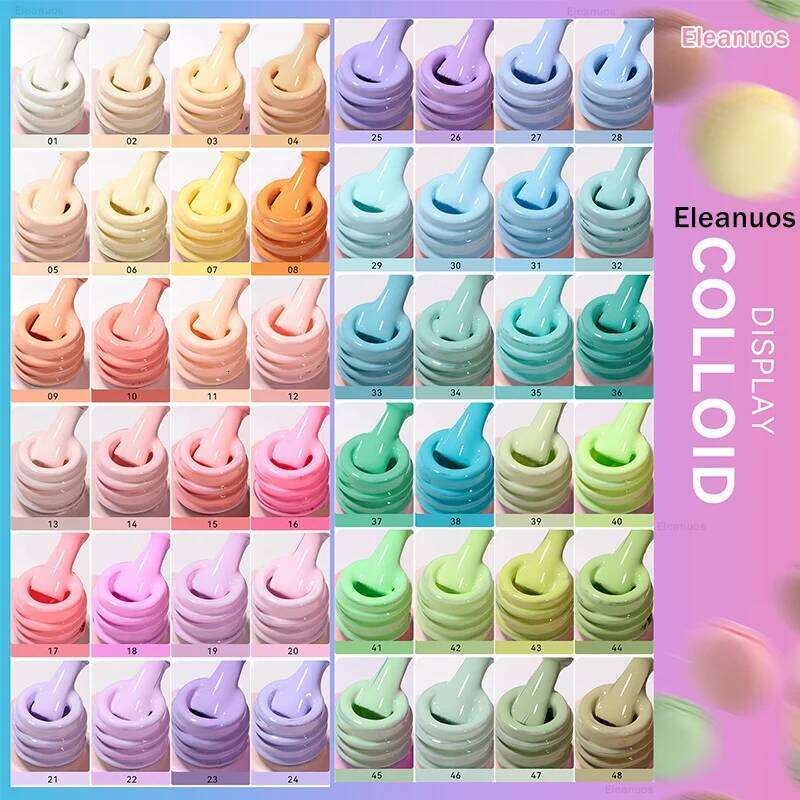 Eleanuos 15Ml Polish Salon Professional Nail Supplies Set Acrylic Aron Color Lamp UV Led Gel Varnish