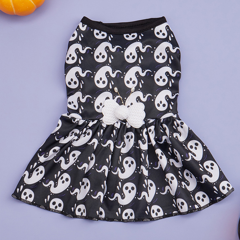 Halloween Ghost Print Skirt for Pets Designed Just for Your Beloved Dog