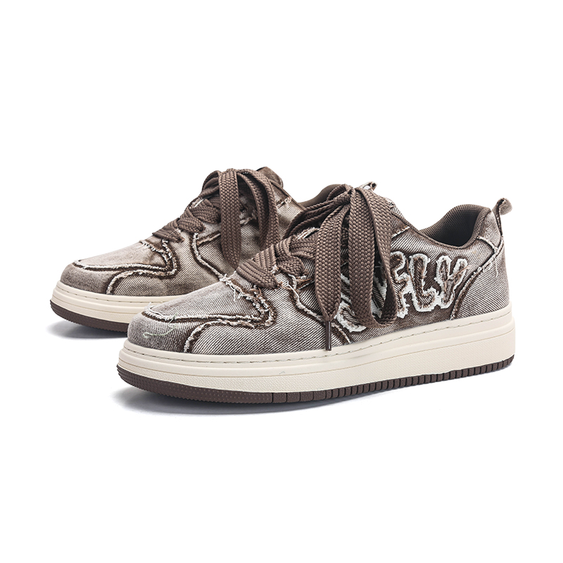 Shoes men's trendy shoes versatile board shoes 2025 new autumn and winter casual sports shoes children's retro ins board shoes soft sole