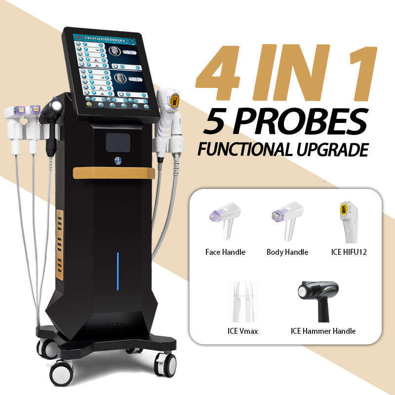 Hot Hot 2025 Upgrade Version 4 In 1 Ice HIFU Anti-Aging RF Microneedle Skin Firming 12D Vmax Wrinkle Removal Single/Multi-Row Point Ultrasound Fine Li