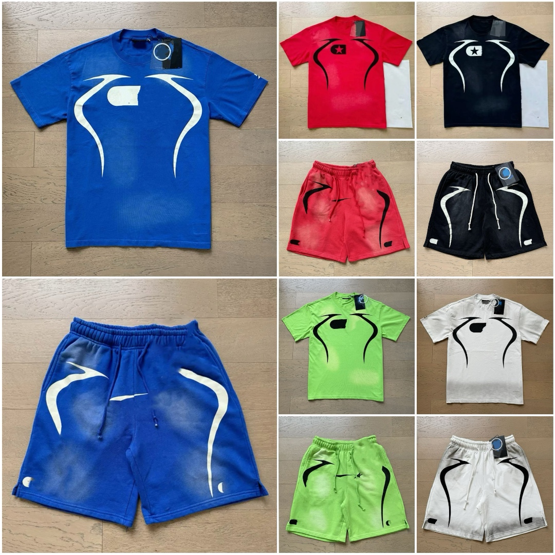 Desinger T shirts Shorts sets mens t shirt man short tshirts for men women short sleeve Hip Pop Street fashion Men Graffiti Tee cotton Loose tshirts men designer clothe