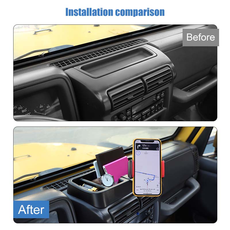 Car High-quality Car Phone Stand Bracket For Jeep Wrangler TJ 1997-2006 Interior Accessory Decoration