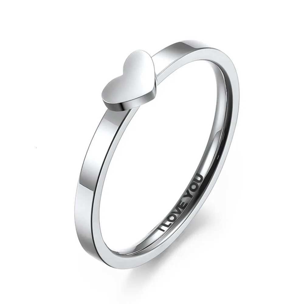 Japanese Simple Hollow Heartshaped Couple Ring Men And Women Proposal Engagement I LOVE YOU Rings W250911