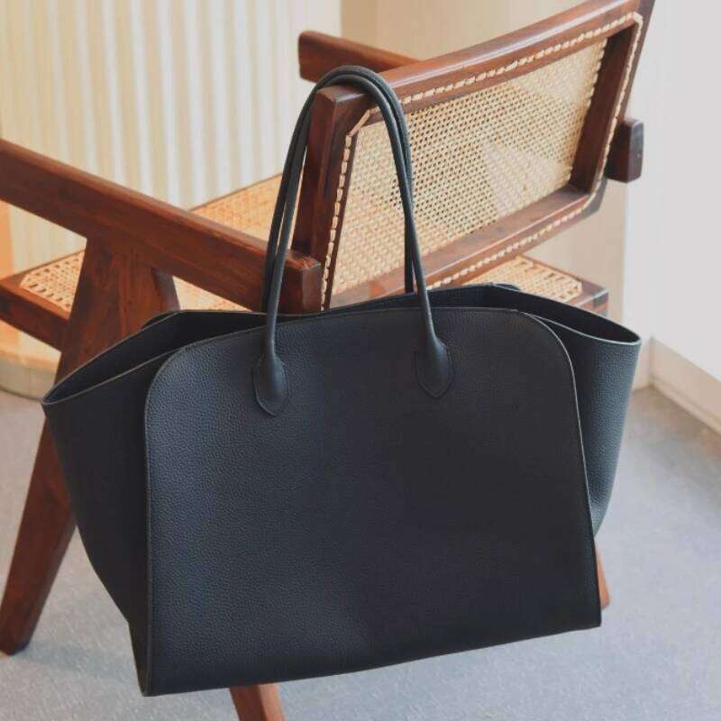High Quality Marlo17 Tote Grainy Leather Shoulder Bag Soft Cowhide Casual Fashion HandBag Large Capacity