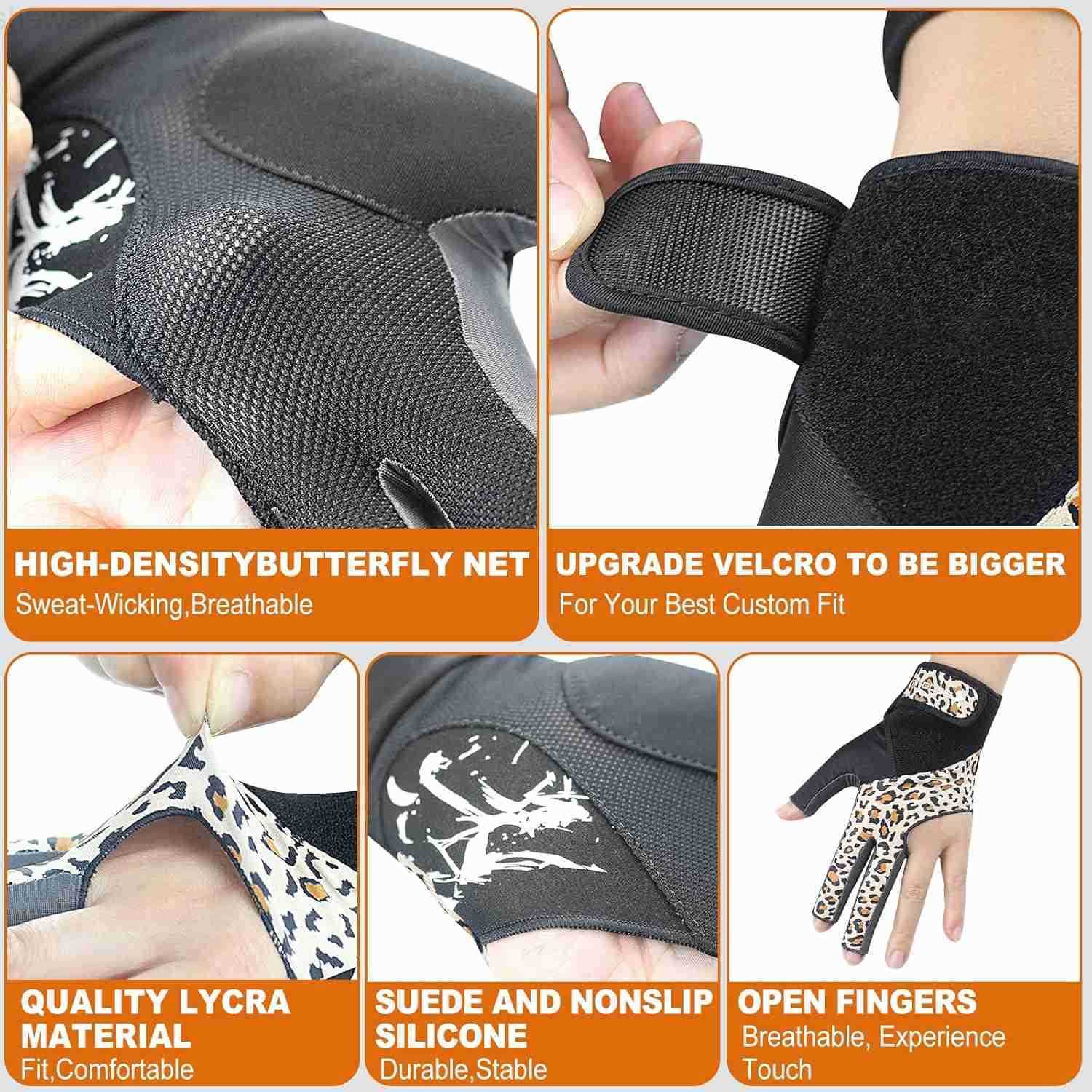 Billiard Pool Gloves for Left Hand 3 Finger Splicing Process Snooker Cue Sport Glove Popular Sizes for Men WomenW250911