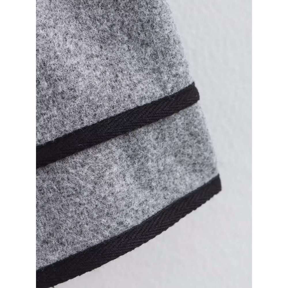 DHEssentials 2025 Fashion Loose Long Sleeve Round Neck Color Block Little Chanel Style Short Jacket