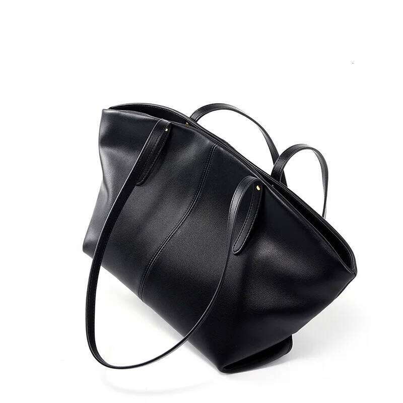 2025 New Women Tote Genuine Leather Large Capacity Women's Shoulder Bag Designer Bags Cowhide Female Handbags 2567 250911