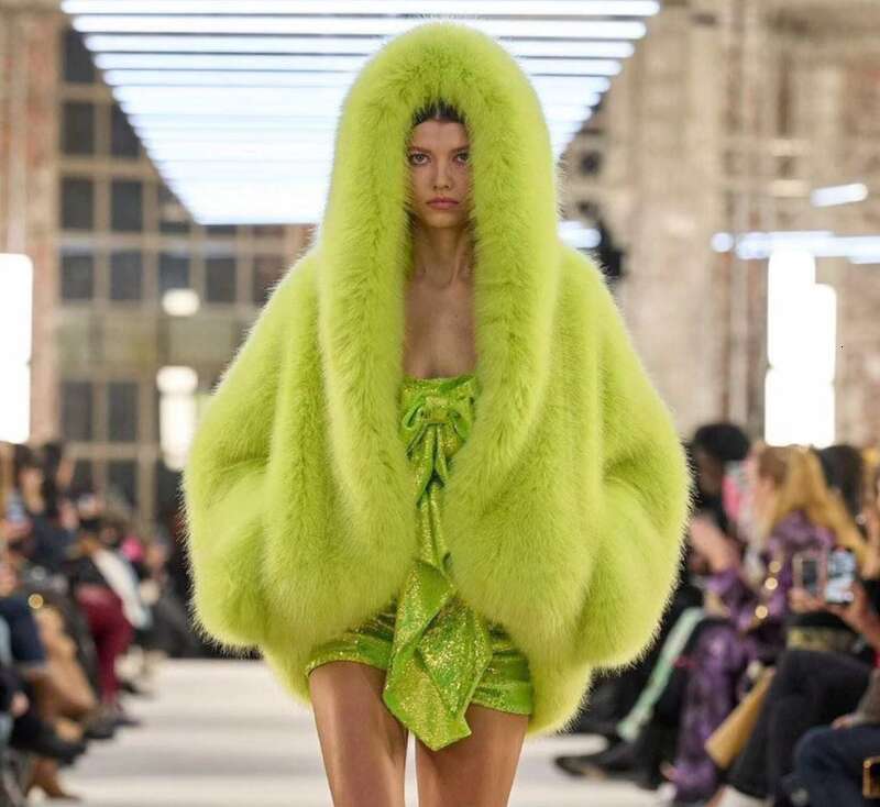 Women's Clothing New Fox Women's Artificial Autumn And Winter Thickened Haining Fashion Fur Coat Women