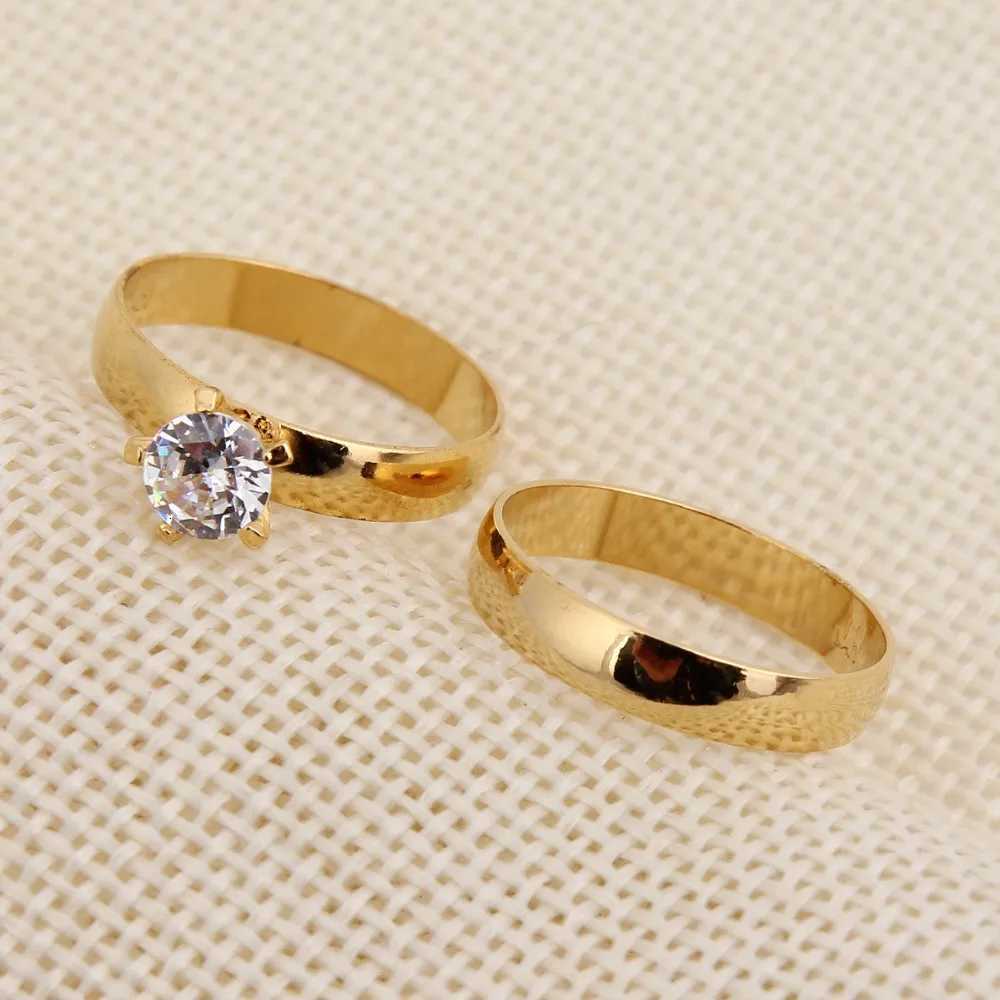 Bangrui Fashion Wedding Ring for Couples Inlay CZ Zirconia Engagement Jewelry Finger Rings W250911