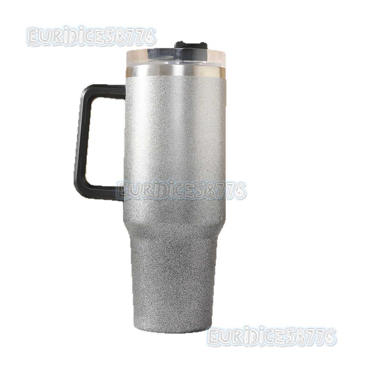 American Style 40oz Handle Car Cup Large Capacity Straw Cup 304 Stainless Steel Ice Cup Portable Car Insulated Cup H250911