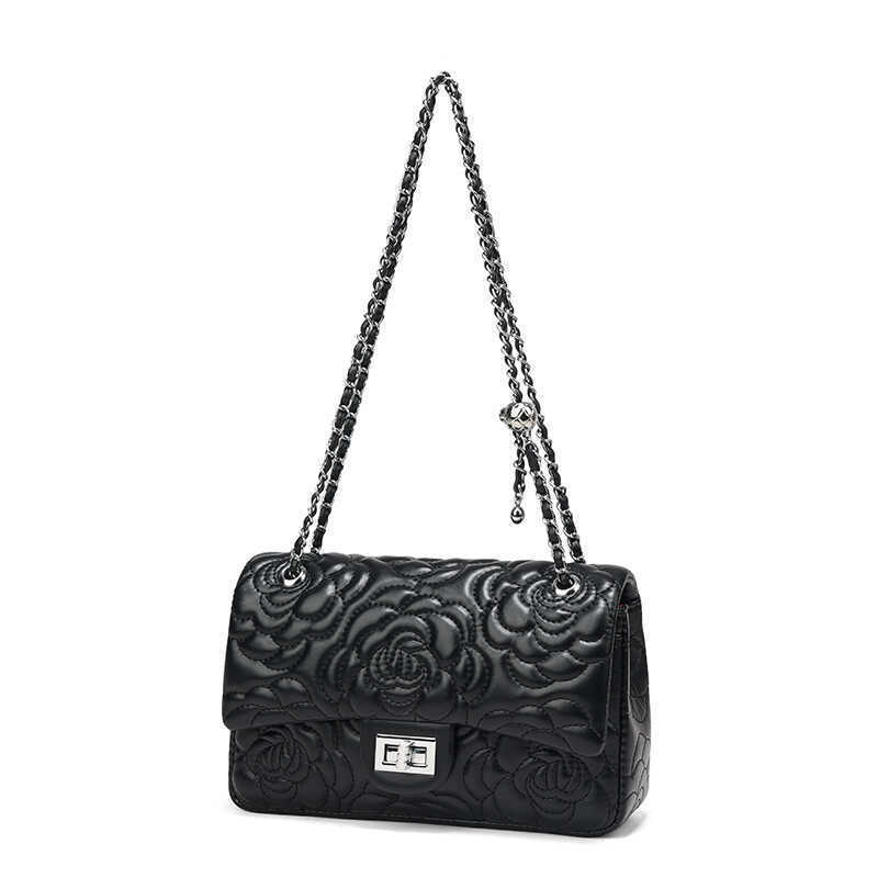 Bestselling new design simple and versatile handbag high-end fashion elegant women's shoulder bag black white
