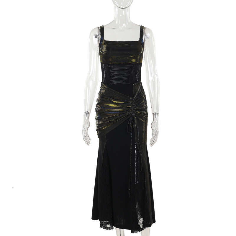 Autumn 2024 New European and American Style Elegant Lace Batwing Sleeve Irregular Large Sleeveless Top for Women