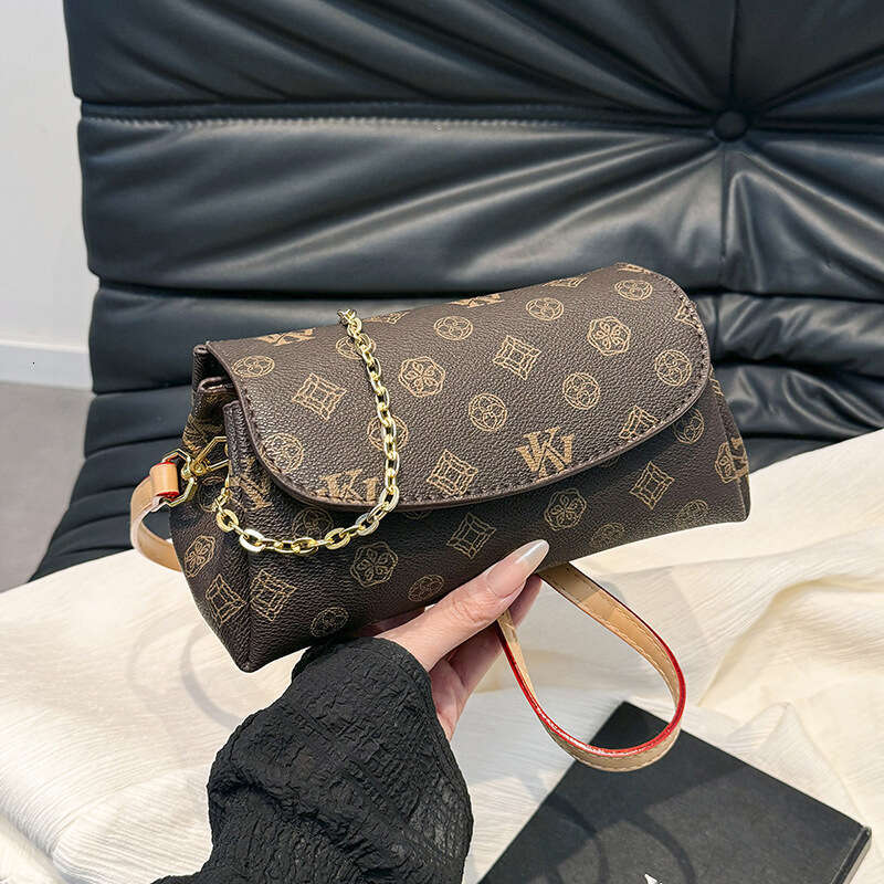 Elegant Small Square Bags Fashion Underarm Luxury Bags or Women 2025 New Printed Versatile Chain Shoulder Crossbody Bag