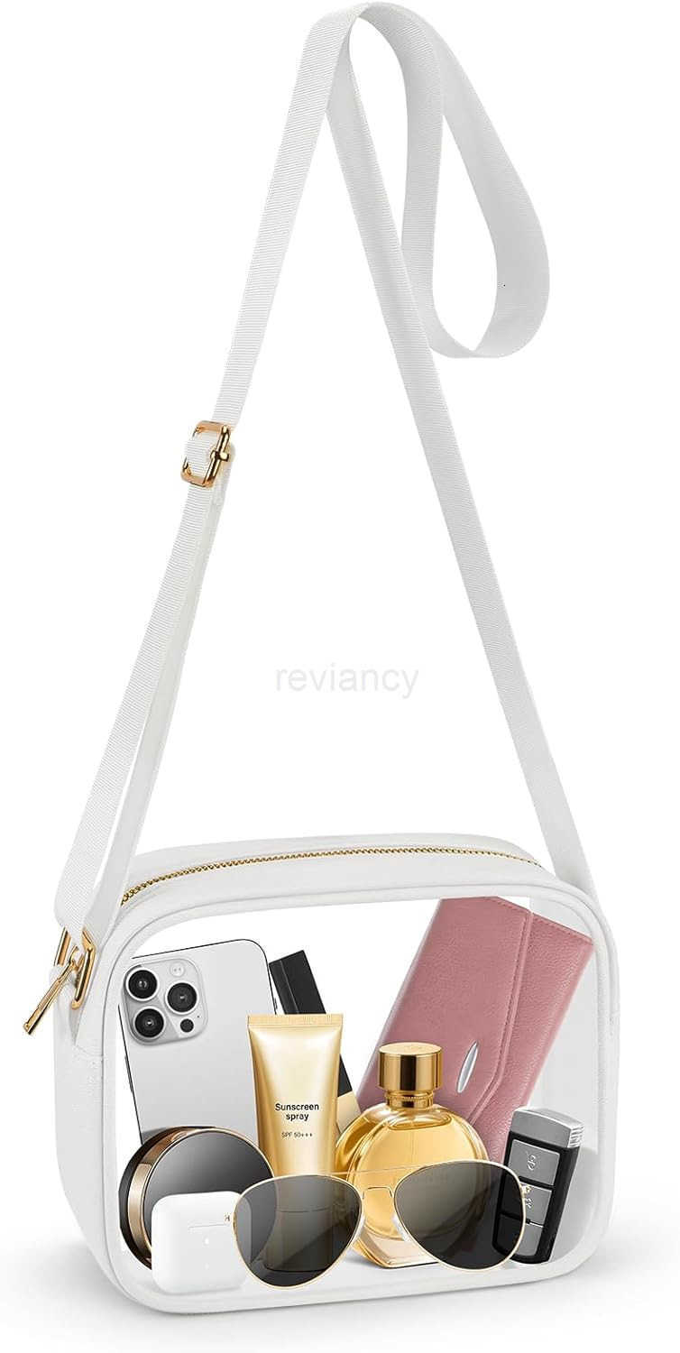 Clear Bag Stadium Approved Clear Bags with Adjustable Strap Clear Stadium Bag for Women Men Concerts SportsW250911