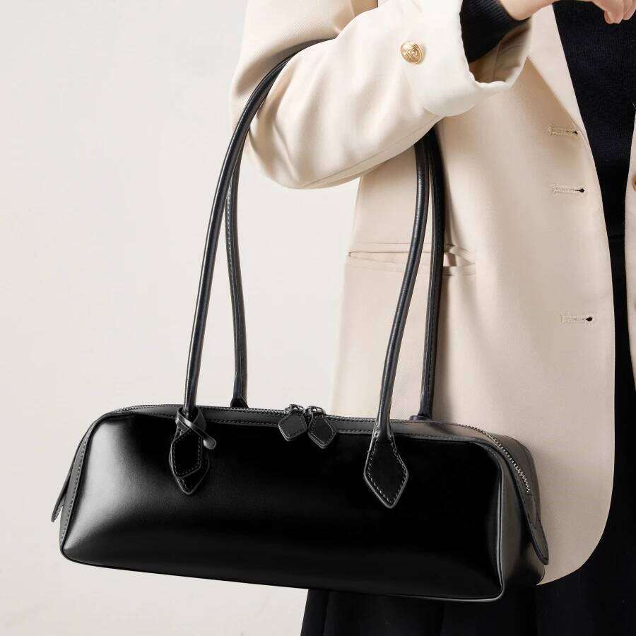 2025 Genuine Shoulder Handbag Korean Minimalist Top-Grain Leather Purse Fashion Oversized Underarm Hobo Bag For Women