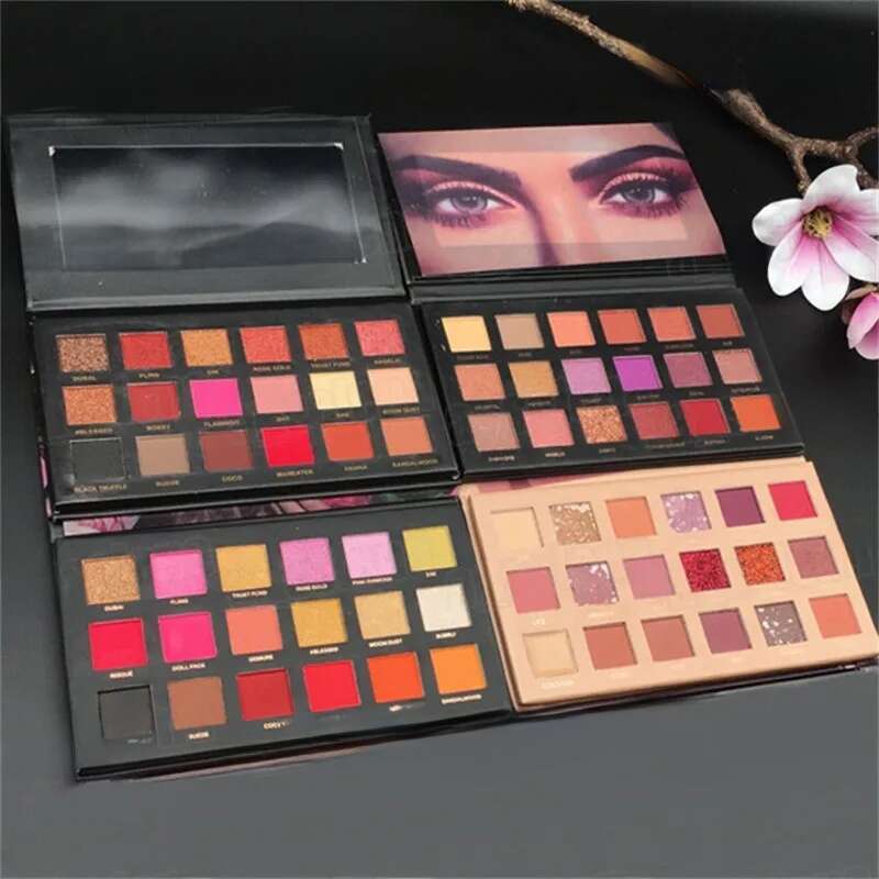 Beauty Eyes Makeup shadows palette 18 colors Eyeshadow Palettes matte shimmer Rose eye shadow palettes 4 styles Free shipping