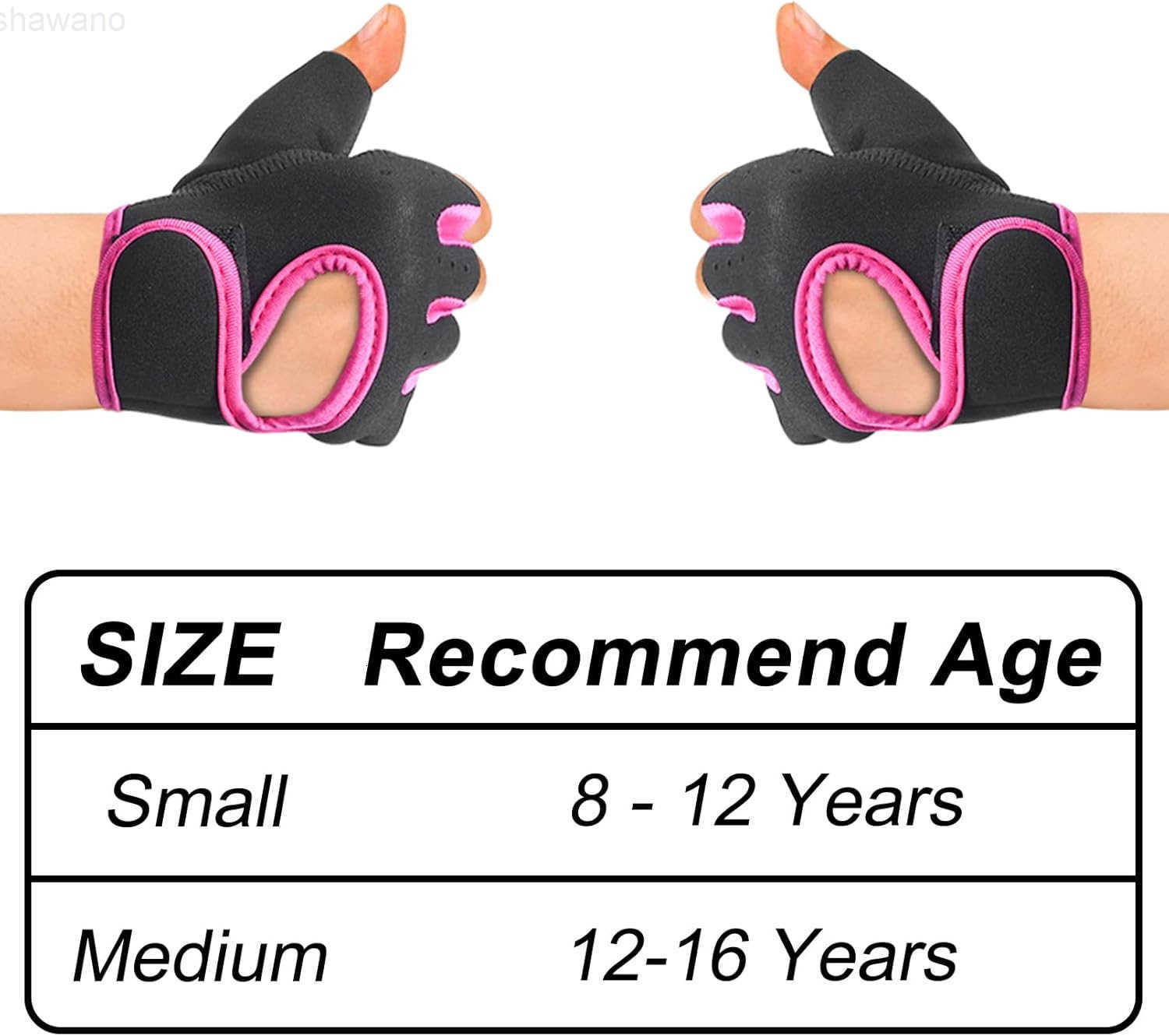 Workout Gloves AntiSlip Fitness Mitten for Children Cycling Yoga Weightlifting 1 PairW250911