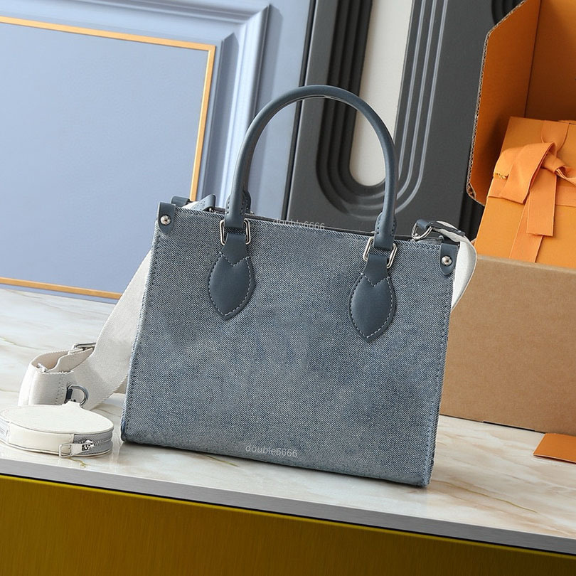 5A Quality Designer Denim Women's Shoulder Bag Luxurious Men's Messenger Bag Fashion Embroidered Tote Bag Shopping Bag Commuter Bag handbag crossbody bag