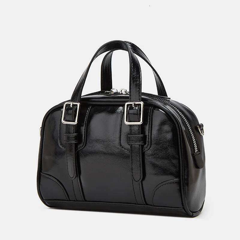 2025 New Small Square Bag; Commuting Bowling Boston Handbag; Retro Crossbody Bag