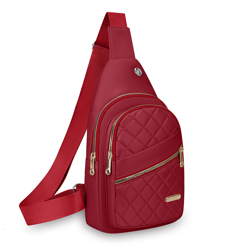 Women S Chest Bag Multi Layer Simple Free Shipping Commuting Large Capacity Shoulder Bag Trendy Designer Bag Luxury Bag Fashion Diamond Small Niche Cr