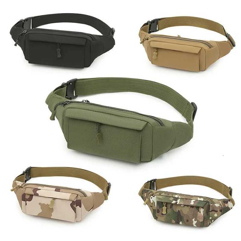 Mens Waist Bag Tactical Pouch Shoulder Belt Bags Hip Sack Oxford Cloth Belly Waterproof Banana Male Fanny Pack for Phone Men Z250911