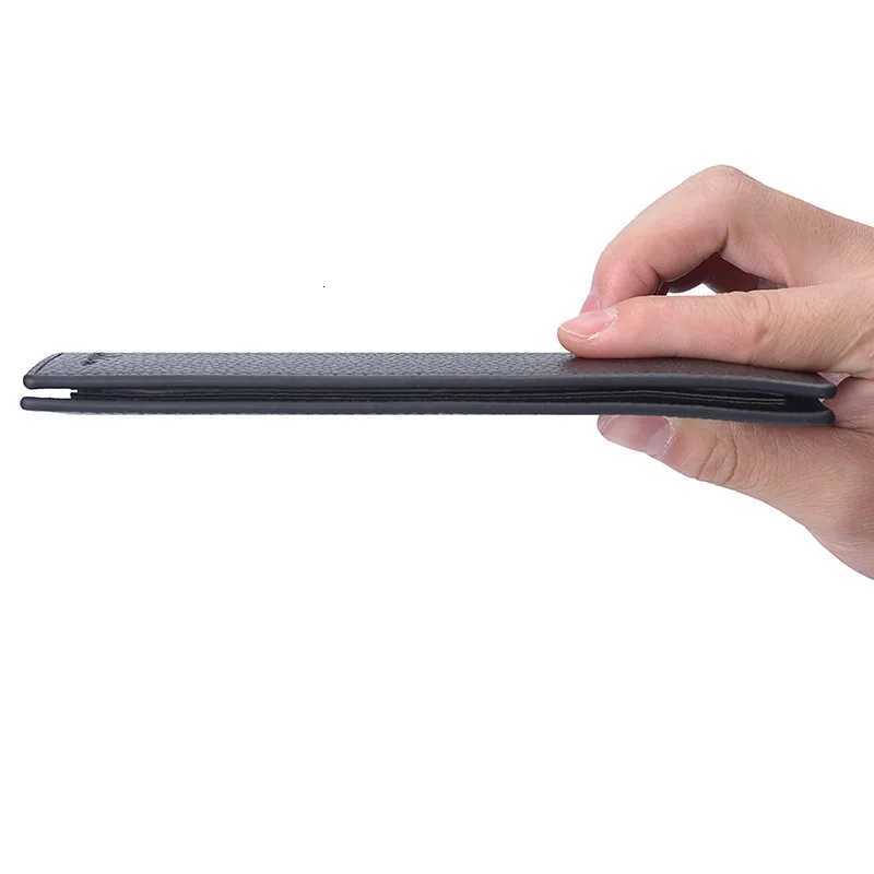 Mens Long Wallet Luxury PU Leather Large Capacity Business Casual MultiCard Holder Wallet with Lychee Pattern W250911