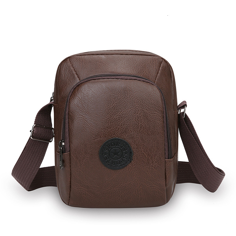 New Fashion Soft Free Shipping PU Designer Bag Single Shoulder Small Bag Casual Sports Men S Crossbody Bag Luxury Bag Business Portable Commuting Vers