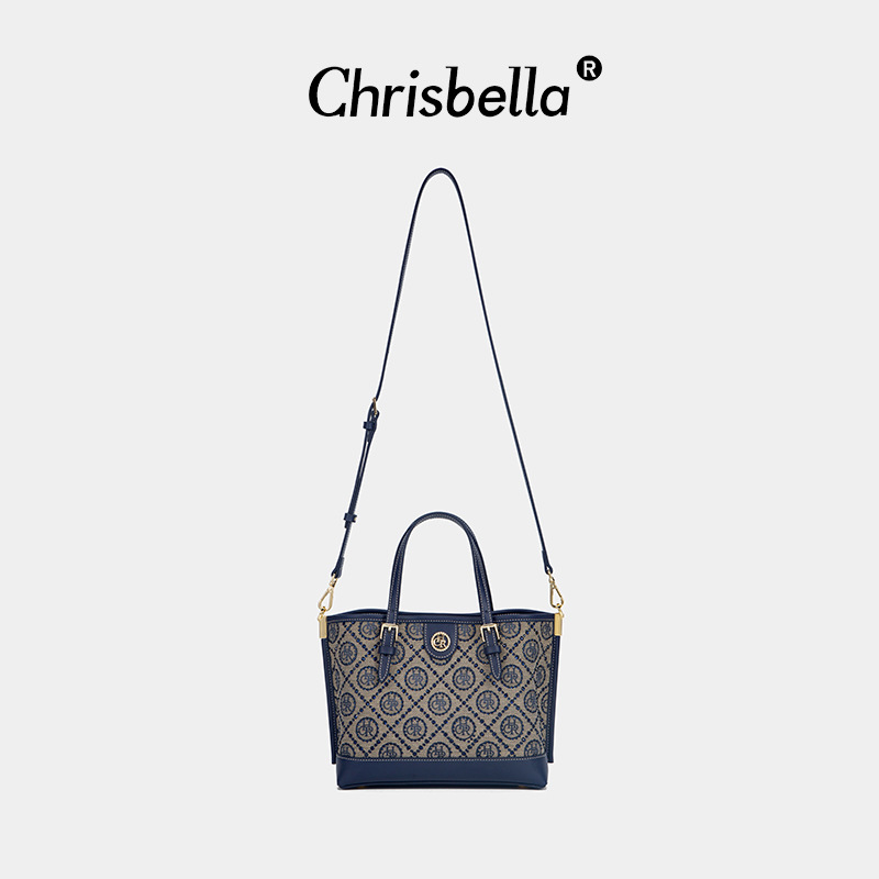 CHRISBELLA 2025 New Jacquard Star Diamond Handheld Small Tote Bag