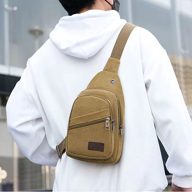 Luxury Bag Designer Bag Free Shipping New Casual Men S Canvas Crossbody Bag Large Capacity Sports Fashion Single Shoulder Men S Bag Korean Version Ver