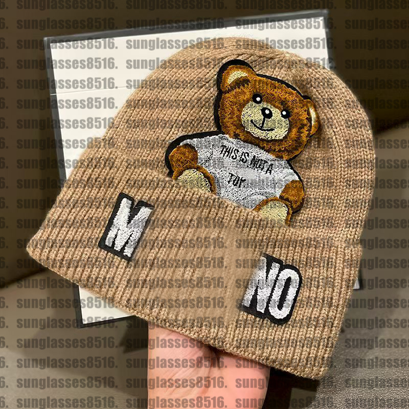 Luxury designer beanie winter Hat Unisex lettter cartoon Bonnet Winter Wool Soft Warm For women Outdoor Skull Cap beanie