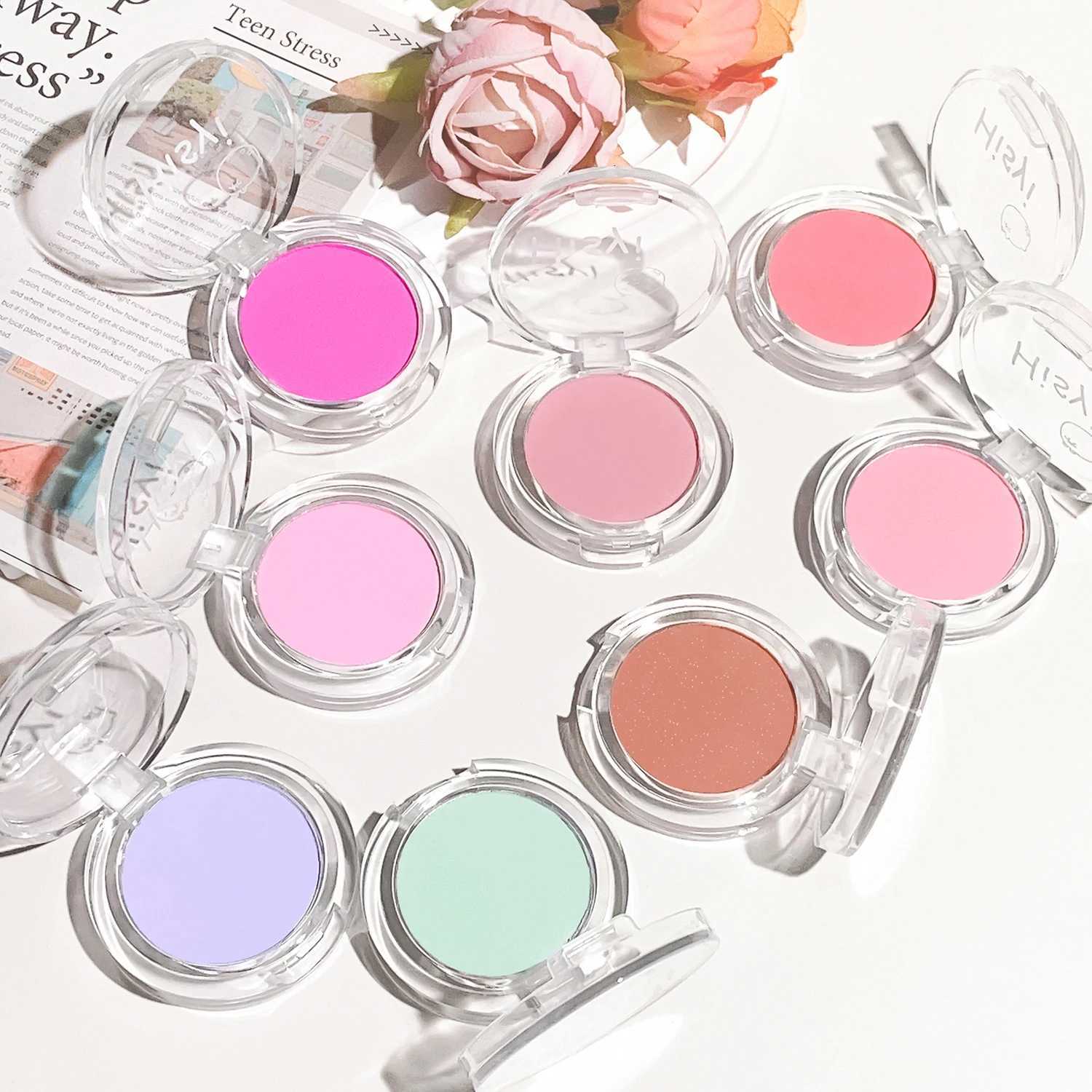 HISYI slightly tipsy blush matte fine flash micro flash natural color makeup pure desire monochrome blush plate W250911