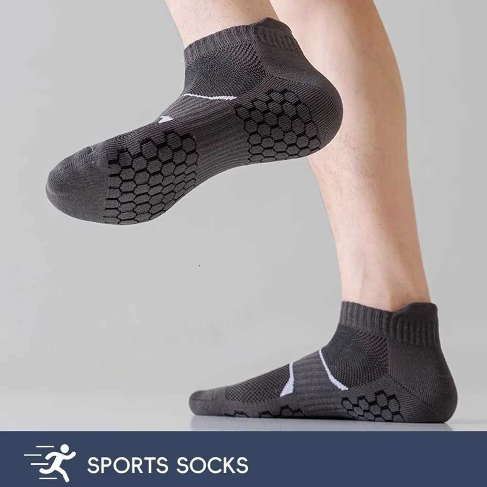 5pcs Mens Short Sports Socks Summer For Running Breathable Casual Soft Comfortable Polyester Sports Socks Thin D250911