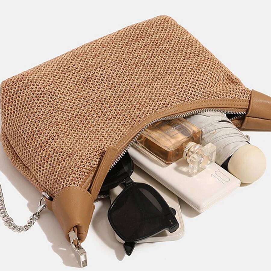 Designer Bag Straw-Woven Dumpling For Women Summer Vacation Beach Versatile Handbag Single-Shoulder Crossbody Bag Hobo Satchel Travel
