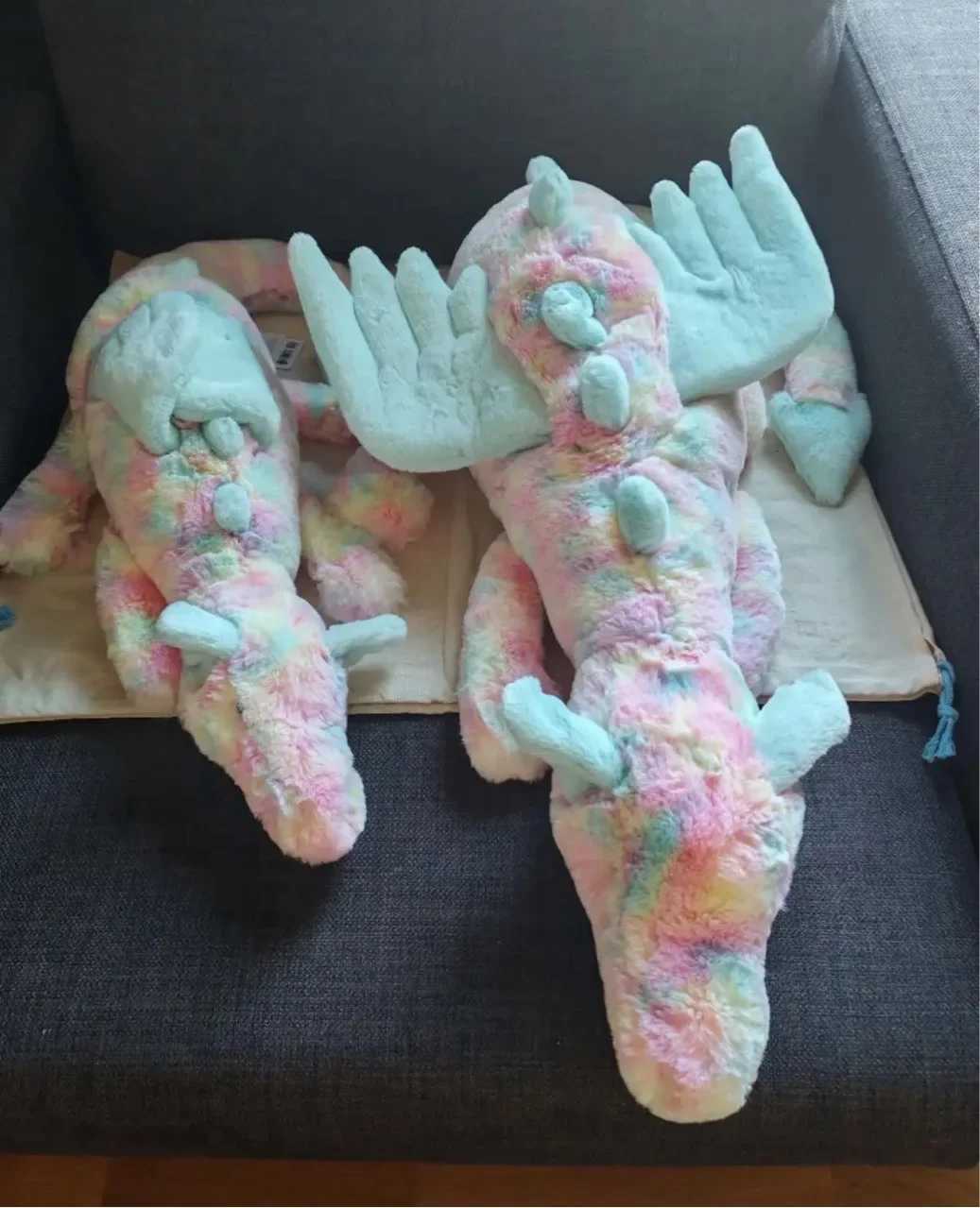 New Dragon Dolls Toys 50cm Rainbow Dragon Match to Calm Cats and Dogs Pets Soft and Comfortable Pillow Holiday Gifts