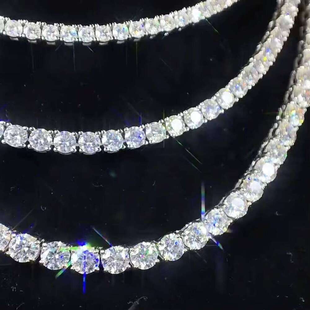 Tennis Necklace Men Wedding Chain Gifts Party Designer Style Lab Jewelry