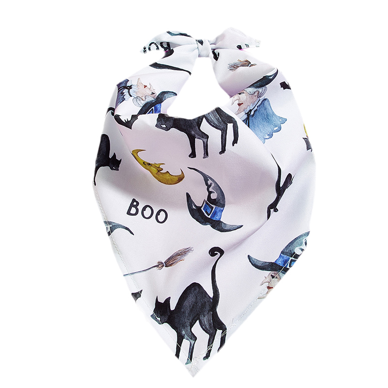 Adorable Halloween Ghost Costume with Bib Comfy Pet Outfit for Dogs