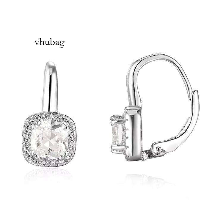Moissanite Sterling Sier Jewelry Aaa Valentine Earrings