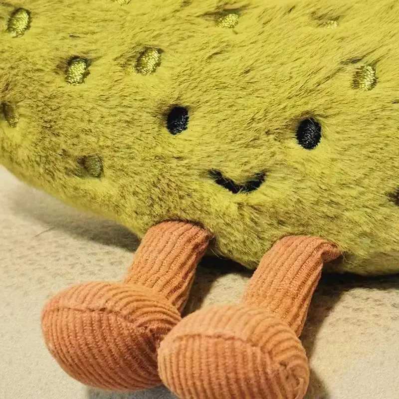 2025 Soft Plush Pickled Cucumber Toys Kawaii Dolls ChildrenS Room Decoration Cushions Pillows Gifts Plush Toy With Legs