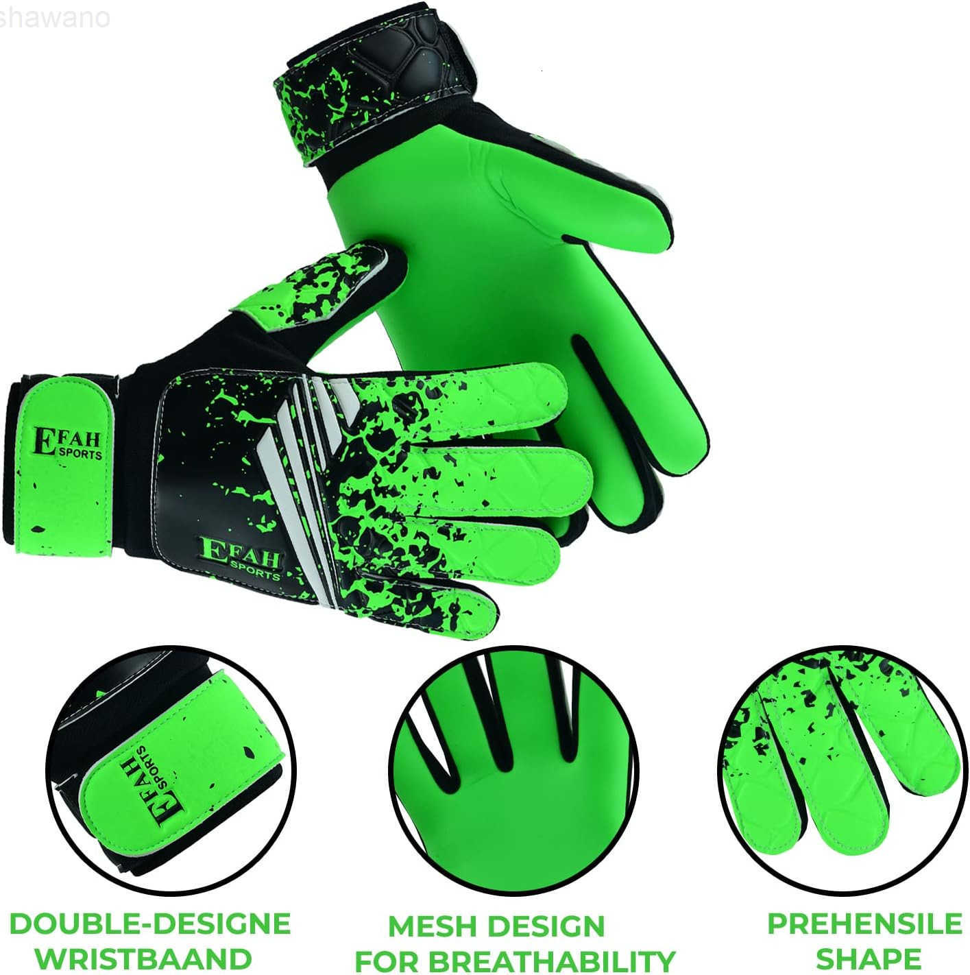 Soccer Goalkeeper Gloves for Kids Boys Children Youth Football Goalie Gloves with Strong GripsW250910