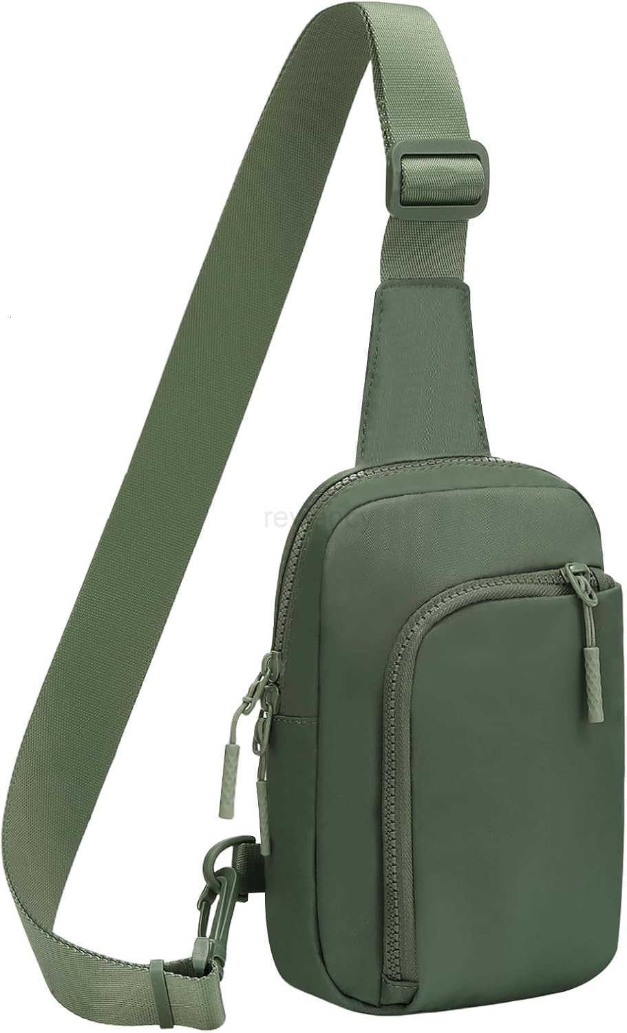 Mini Sling Bag for Men Women 75 Inch Small Anti Theft Crossbody Reversible Nylon Chest Bag Fanny Pack for Travel Running Hiking GreenW250911