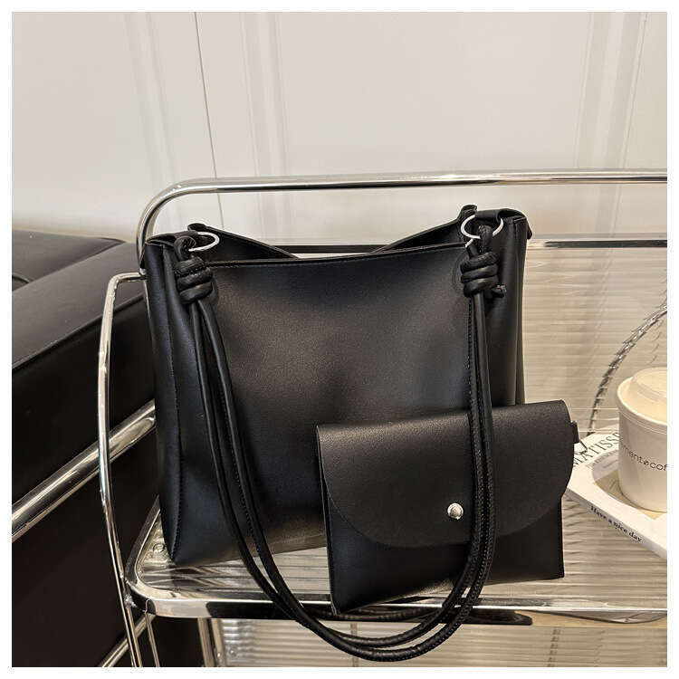 This Year's Trendy Bags for Women Large Capacity New Summer Fashion Shoulder Textured Designer Bags Mother-Daughter Bucket Bag